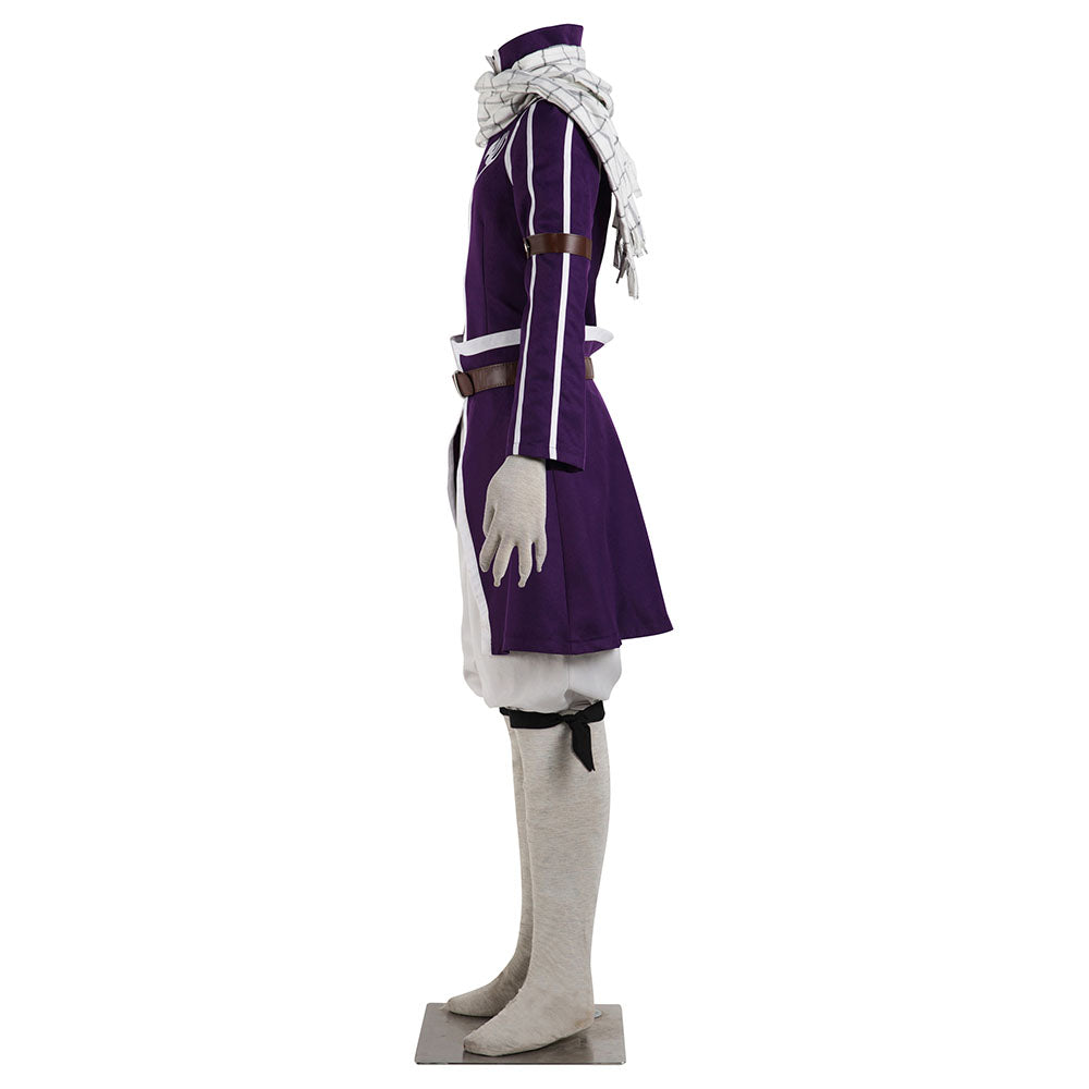 Fairy Tail Costume Grand Magic Games Etherious Natsu Dragneel Cosplay Full Outfit for Men and Kids