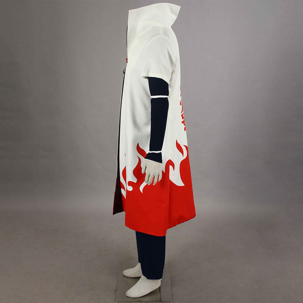 Naruto Shippuden Costume 4th Hokage Namikaze Minato Cosplay full Outfit for Men and Kids