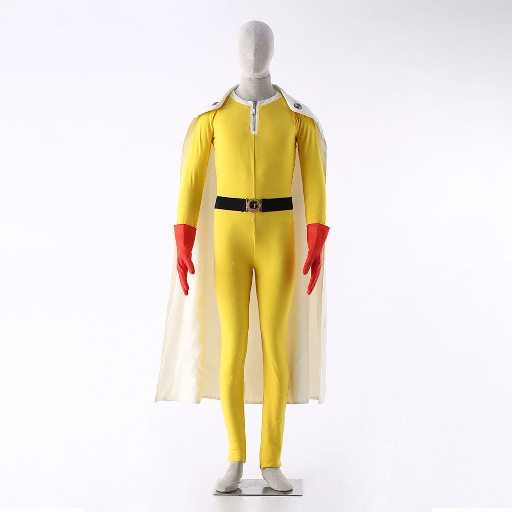 One-Punch Man Costume Saitama Cosplay full Outfit for Men and Kids