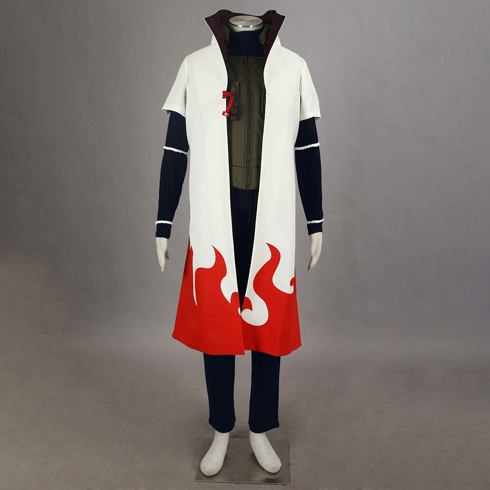 Naruto Shippuden Costume 4th Hokage Namikaze Minato Cosplay full Outfit for Men and Kids