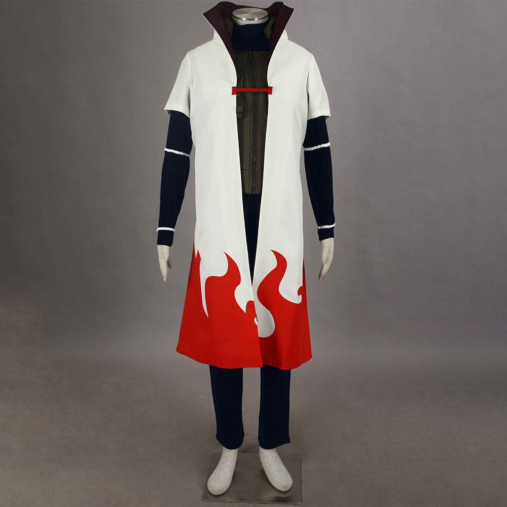Naruto Shippuden Costume 4th Hokage Namikaze Minato Cosplay full Outfit for Men and Kids