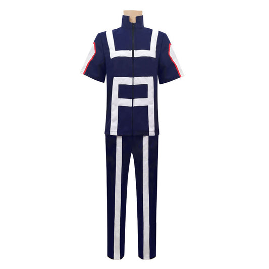 Anime My Hero Academia Costume Tetsutetsu Tetsutetsu Training/Gym Cosplay Outfit with Wig