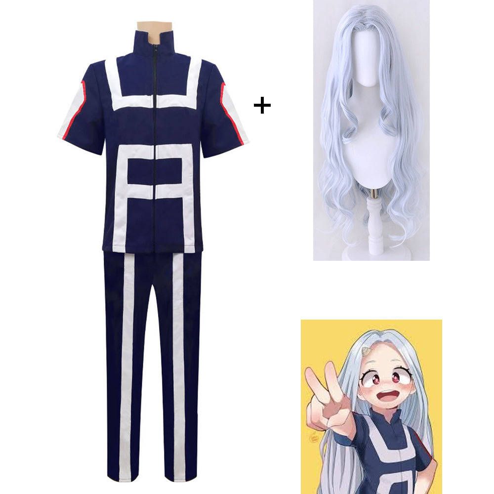 Anime My Hero Academia Costume Eri Training/Gym Cosplay Outfit with Wig