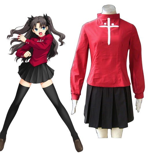 Fate / Stay Night Costume Rin Tohsaka Cosplay Set for Women and Kids