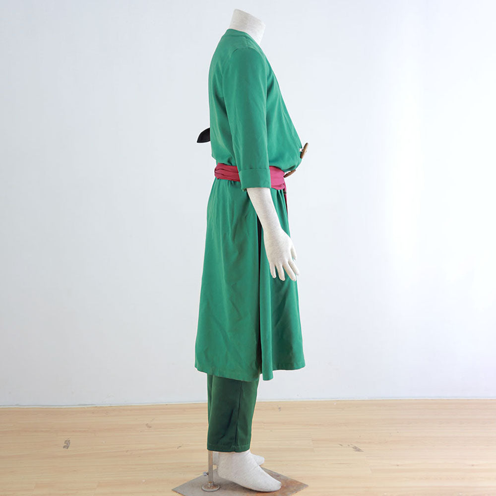 Roronoa Zoro Cosplay Set for Men and Kids One Piece Costume