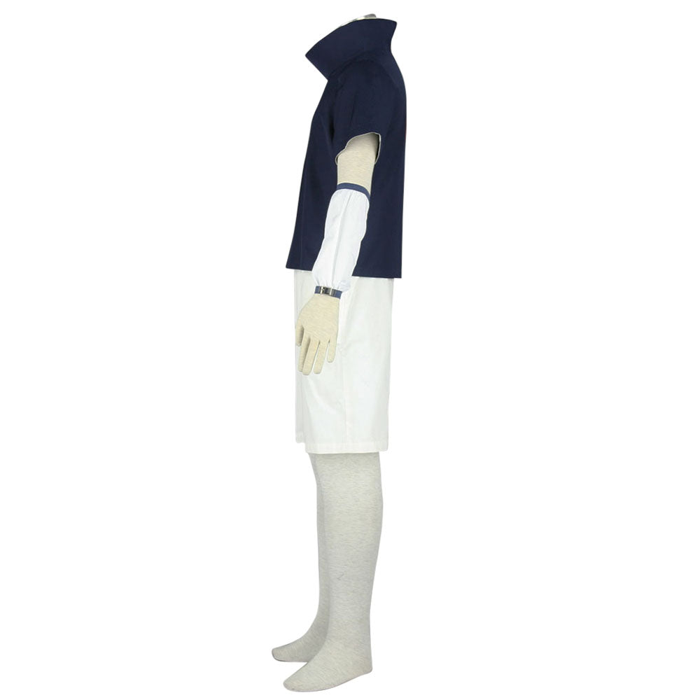 Naruto Costume Childhood Uchiha Sasuke Cosplay full Outfit for Men and Kids