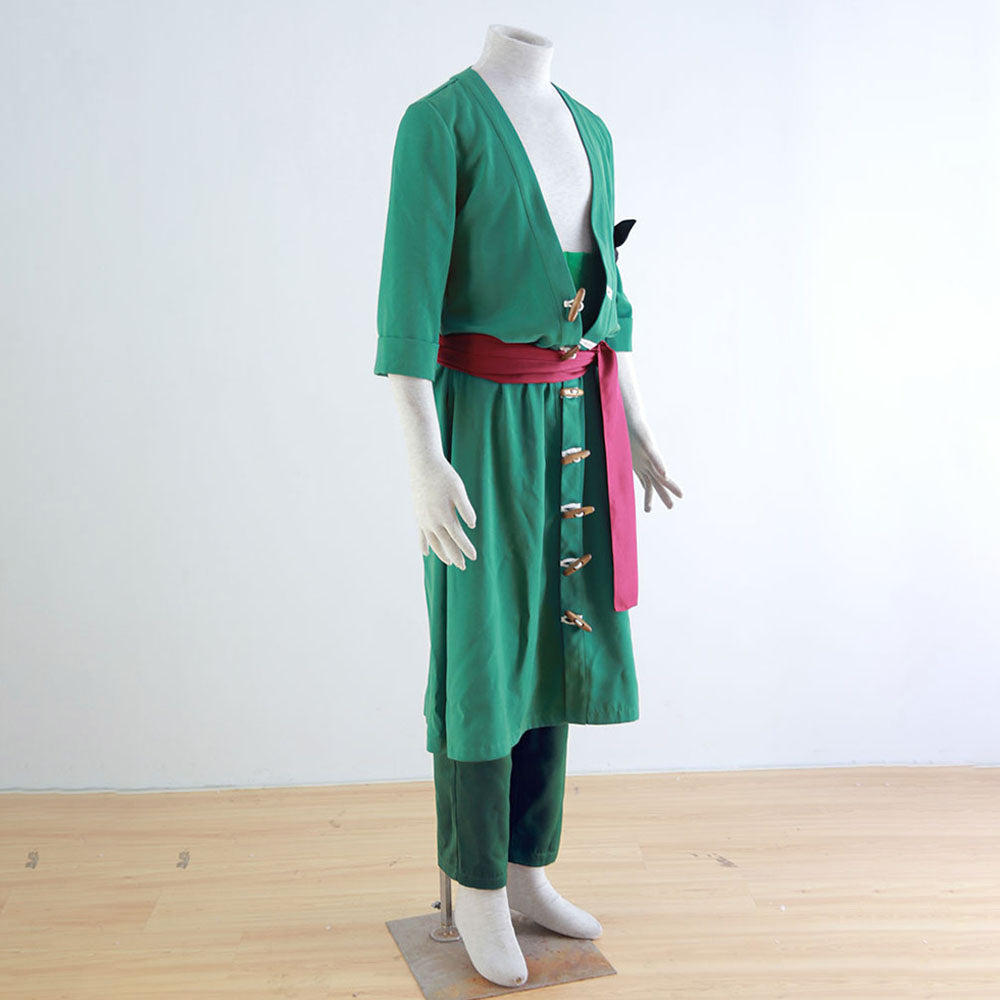 Roronoa Zoro Cosplay Set for Men and Kids One Piece Costume
