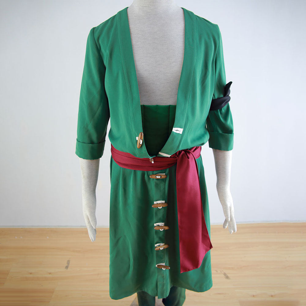 Roronoa Zoro Cosplay Set for Men and Kids One Piece Costume