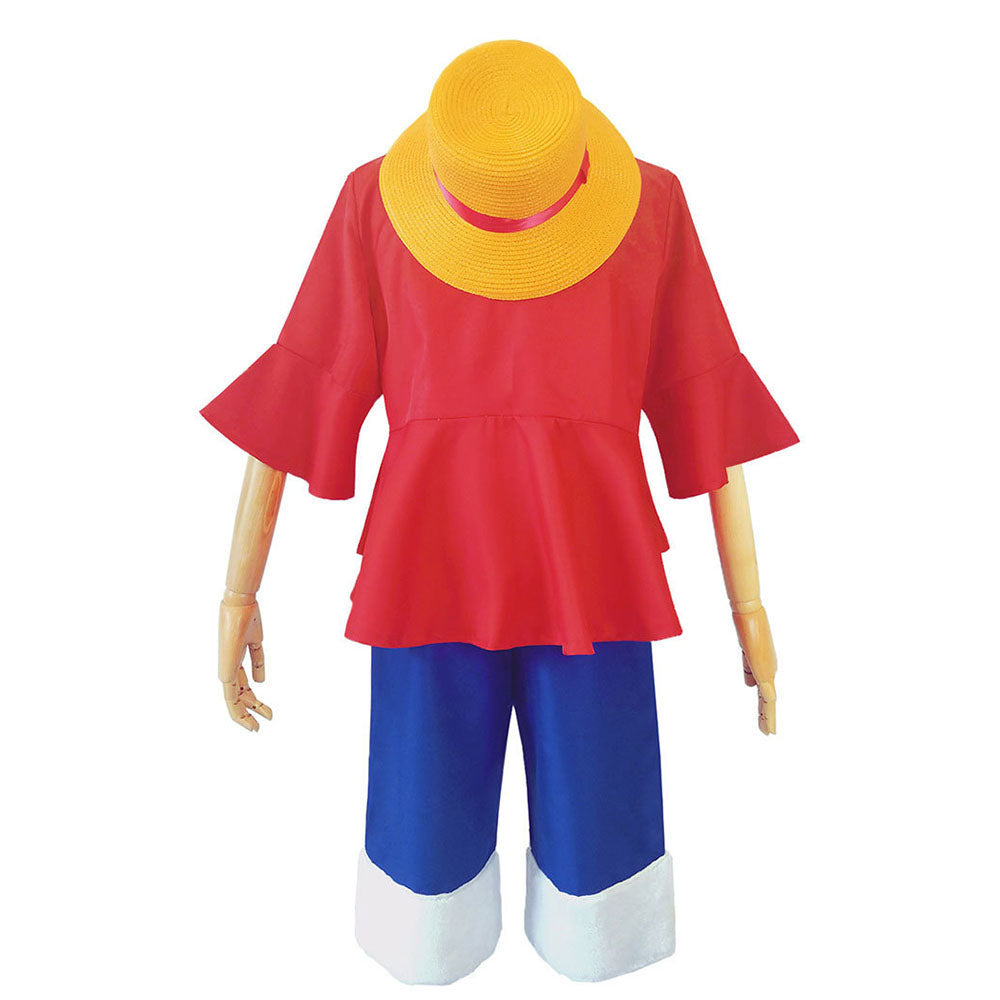 For Mens One Pieces Monkey D Luffy Cosplay Set With Hat