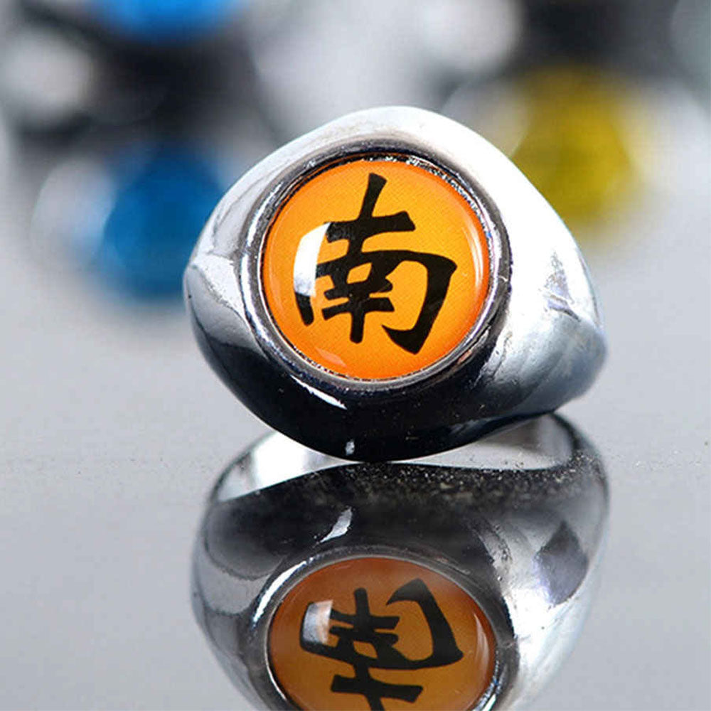 Naruto Costume Accessories 10 Akatsuki Members Cosplay Rings with Box Itachi Obito Cosplay
