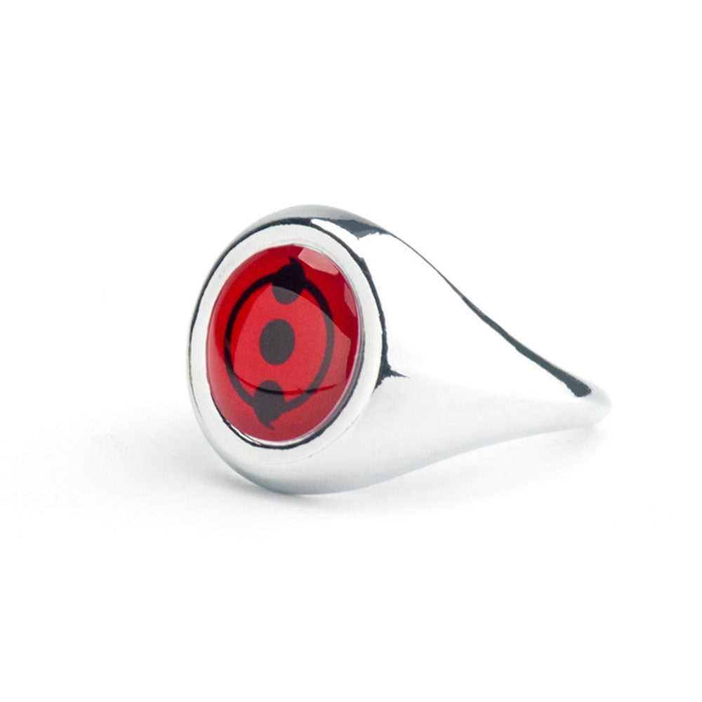 Naruto Costume Accessories The Sharingan 10 PCS Rings with Box Itachi Sasuke Obito Cosplay Rings