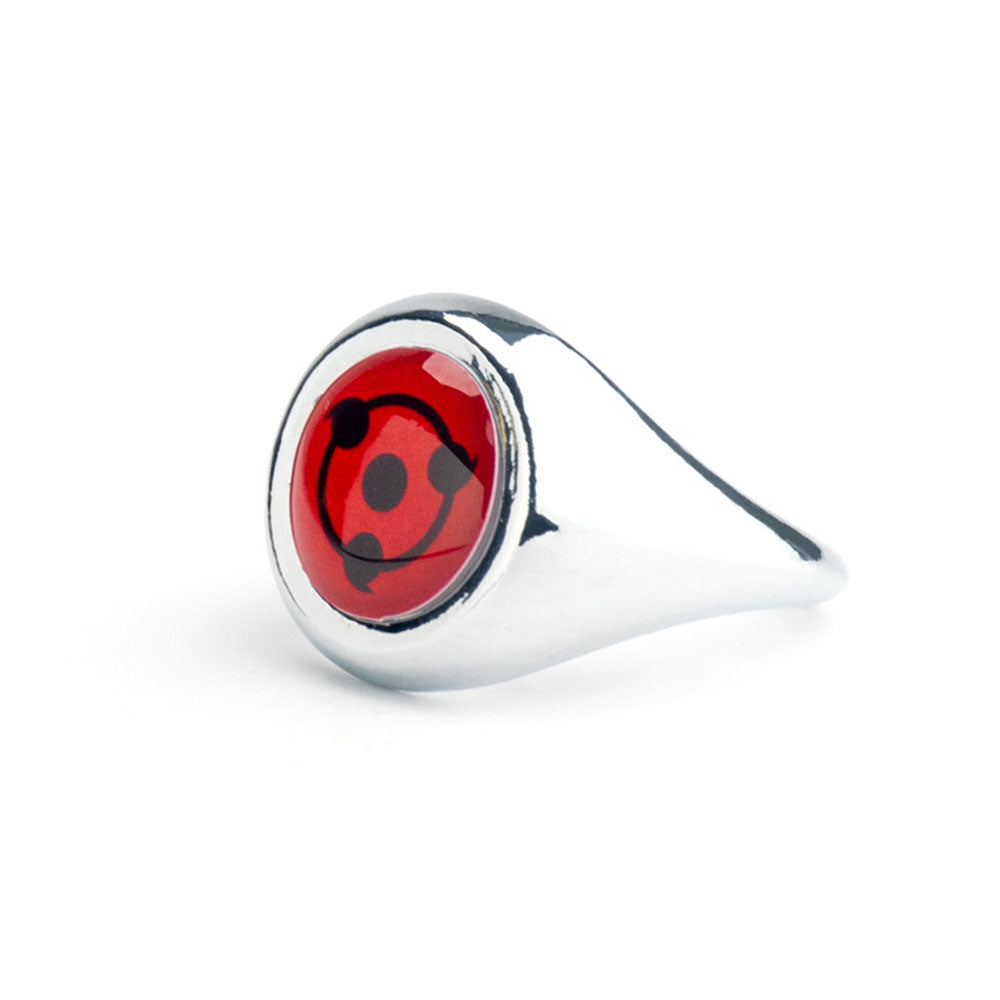 Naruto Costume Accessories The Sharingan 10 PCS Rings with Box Itachi Sasuke Obito Cosplay Rings