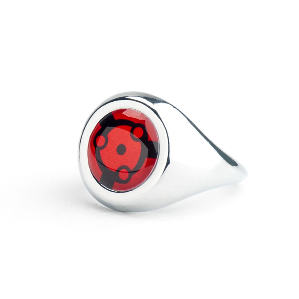 Naruto Costume Accessories The Sharingan 10 PCS Rings with Box Itachi Sasuke Obito Cosplay Rings