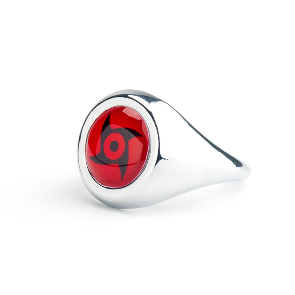 Naruto Costume Accessories The Sharingan 10 PCS Rings with Box Itachi Sasuke Obito Cosplay Rings
